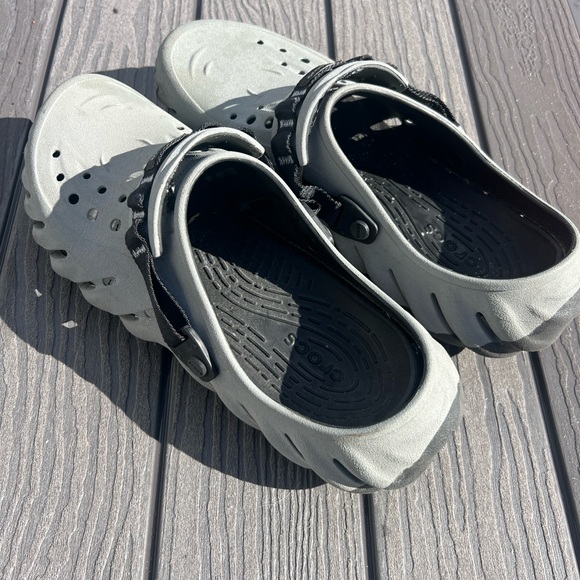 Crocs Echo Clogs Size 17 Men Gray - Picture 4 of 9